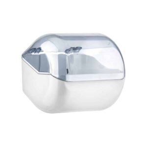 zetMatic® – Toilettenpapierspender für Kleinrollen, weiß-transparent