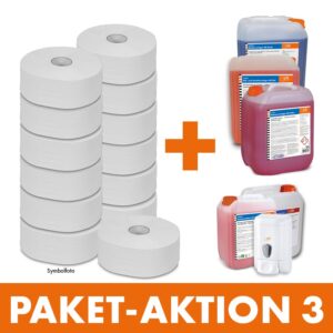 zetGigant® – Gigantrollen-Toilettenpapier + Reinigungsmittel