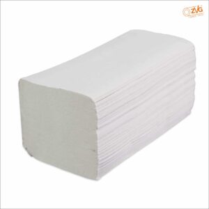 zetForm® – Falthandtücher V-Falz, Tissue, weiß, 2-lagig