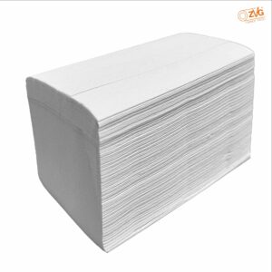zetForm® – Falthandtücher V-Falz, Tissue, weiß, 2-lagig
