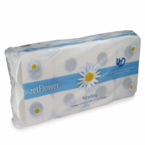 zetGigant® – Tissue-Toilettenpapier, Kleinrollen, weiß, 3-lagig, 250 Blatt